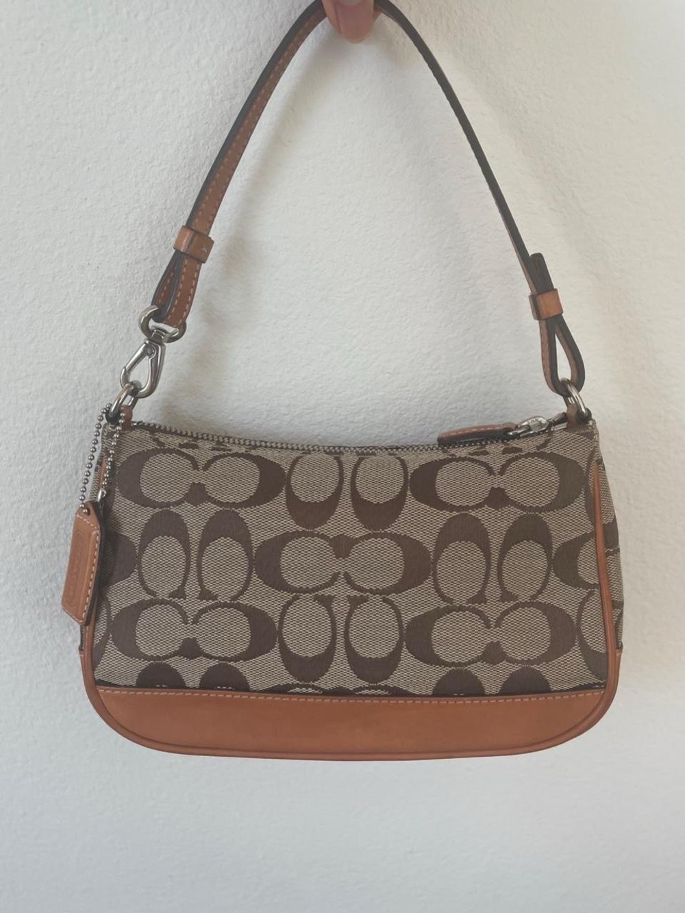Vintage Y2K Coach Signature Jacquard Demi Shoulder Bag